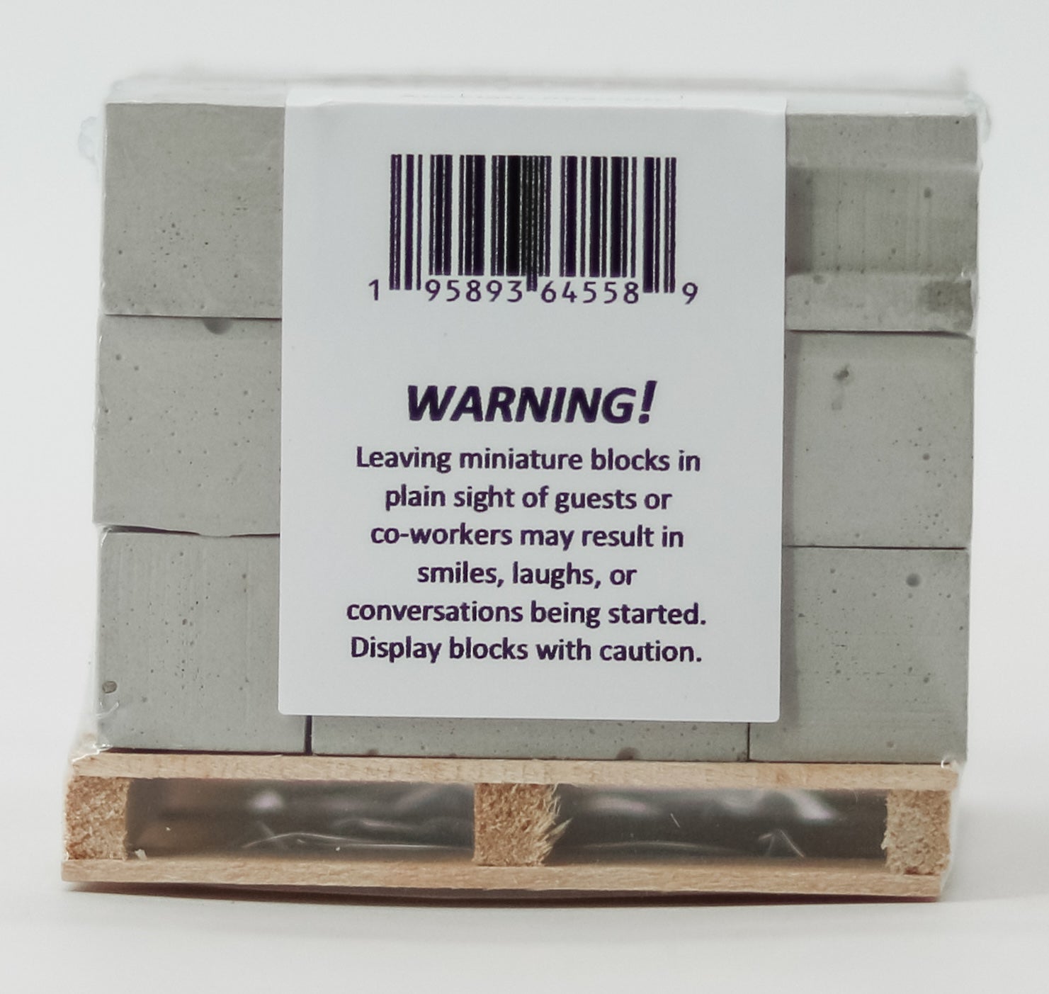 1:12 Scale Mini Cement Cinder Blocks with Wooden Pallet | Real Concrete