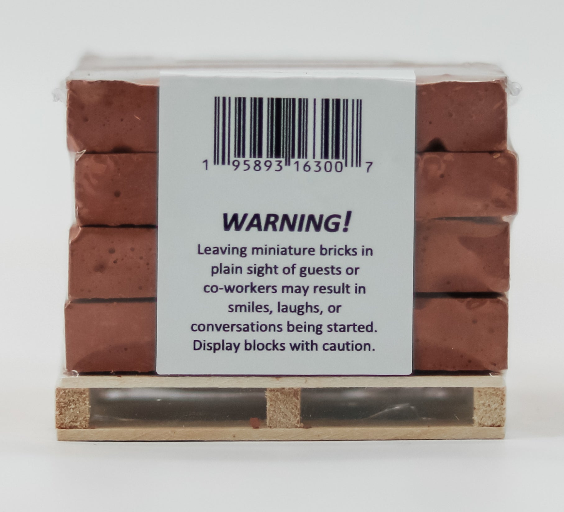1:6 Scale Mini Cement Red Bricks with Wooden Pallet | Real Concrete
