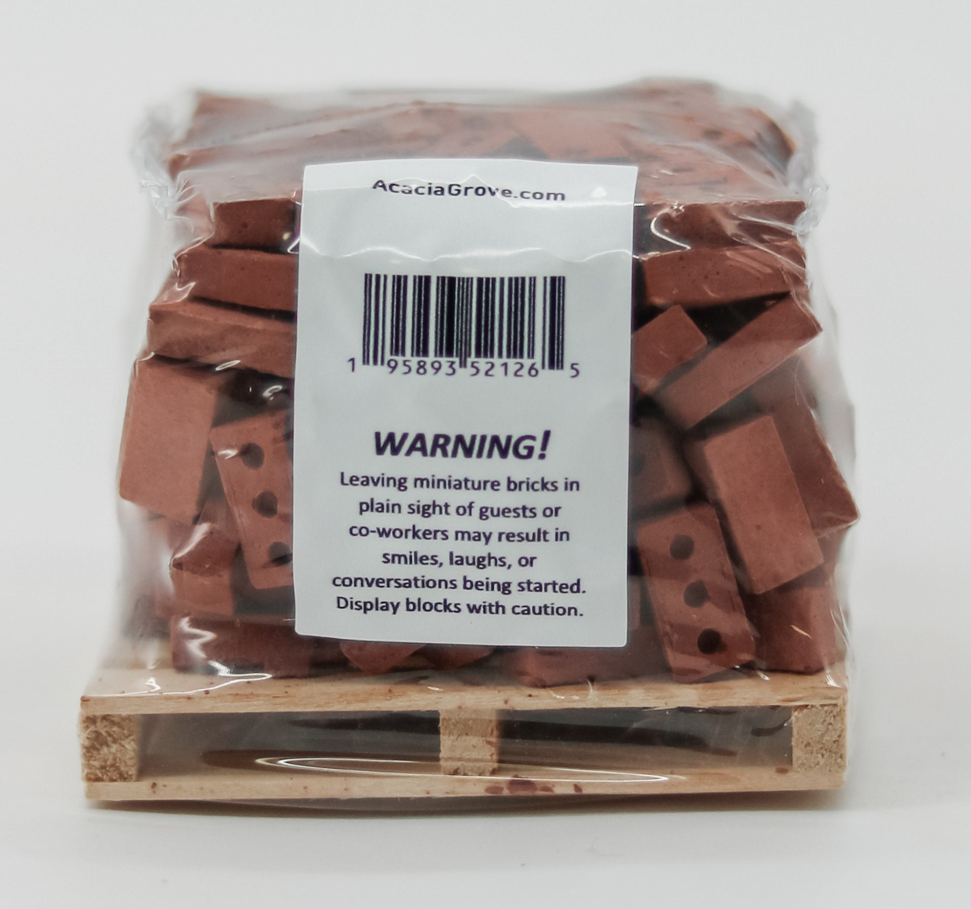 1:12 Scale Mini Cement Red Bricks with Wooden Pallet | Real Concrete | 200 Pack
