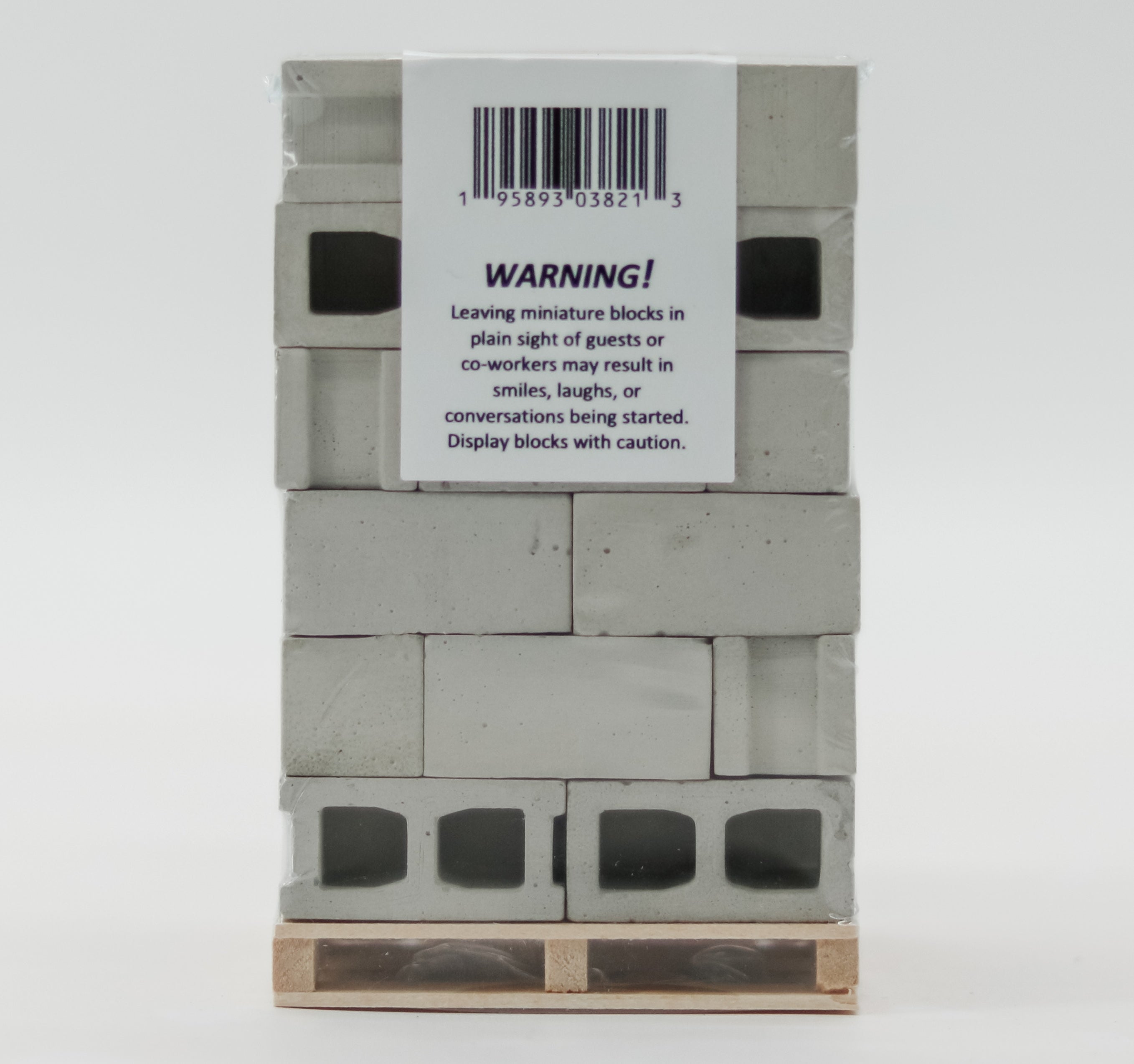 1:12 Scale Mini Cement Cinder Blocks with Wooden Pallet | Real Concrete