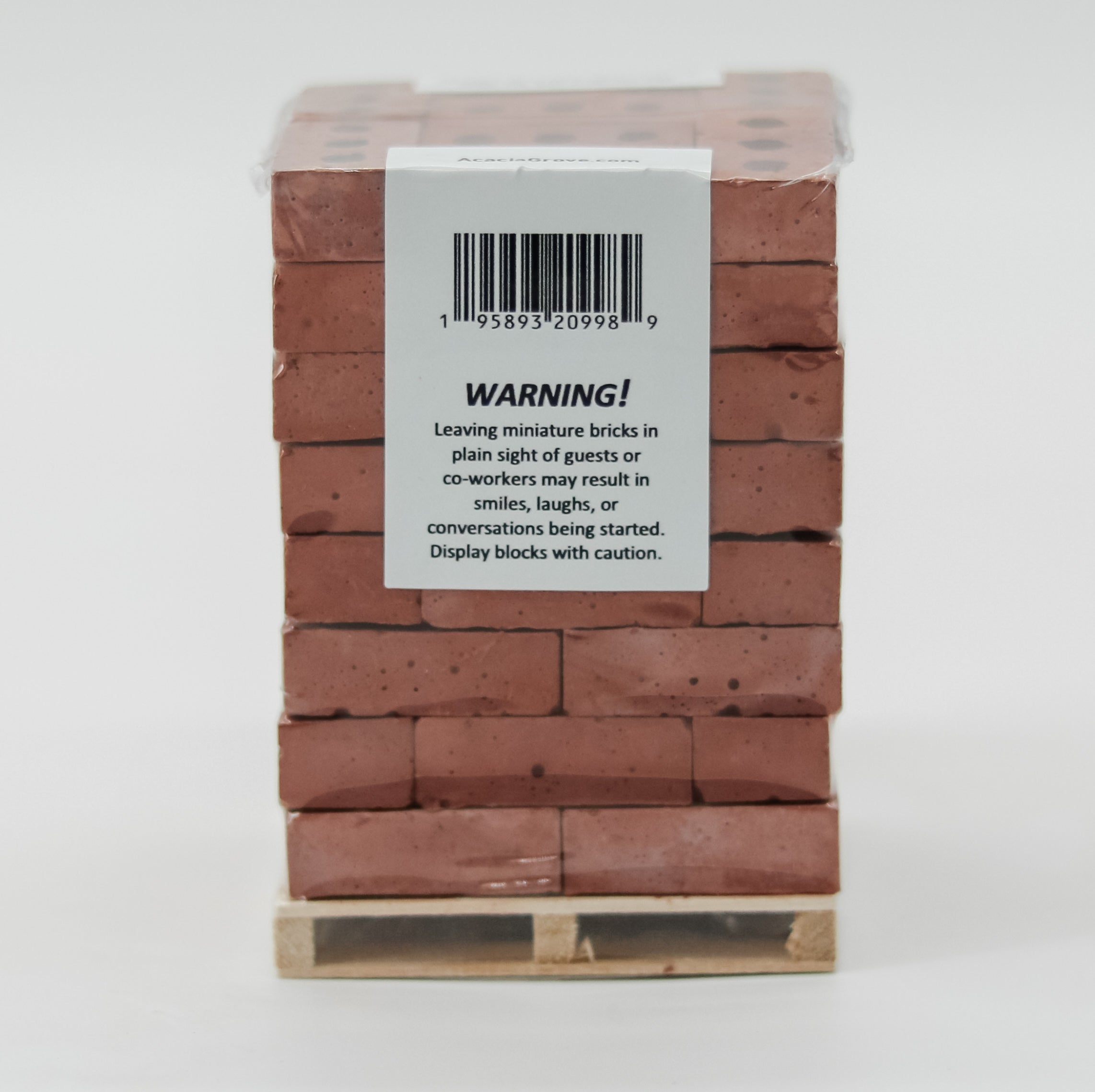 1:6 Scale Mini Cement Red Bricks with Wooden Pallet | Real Concrete